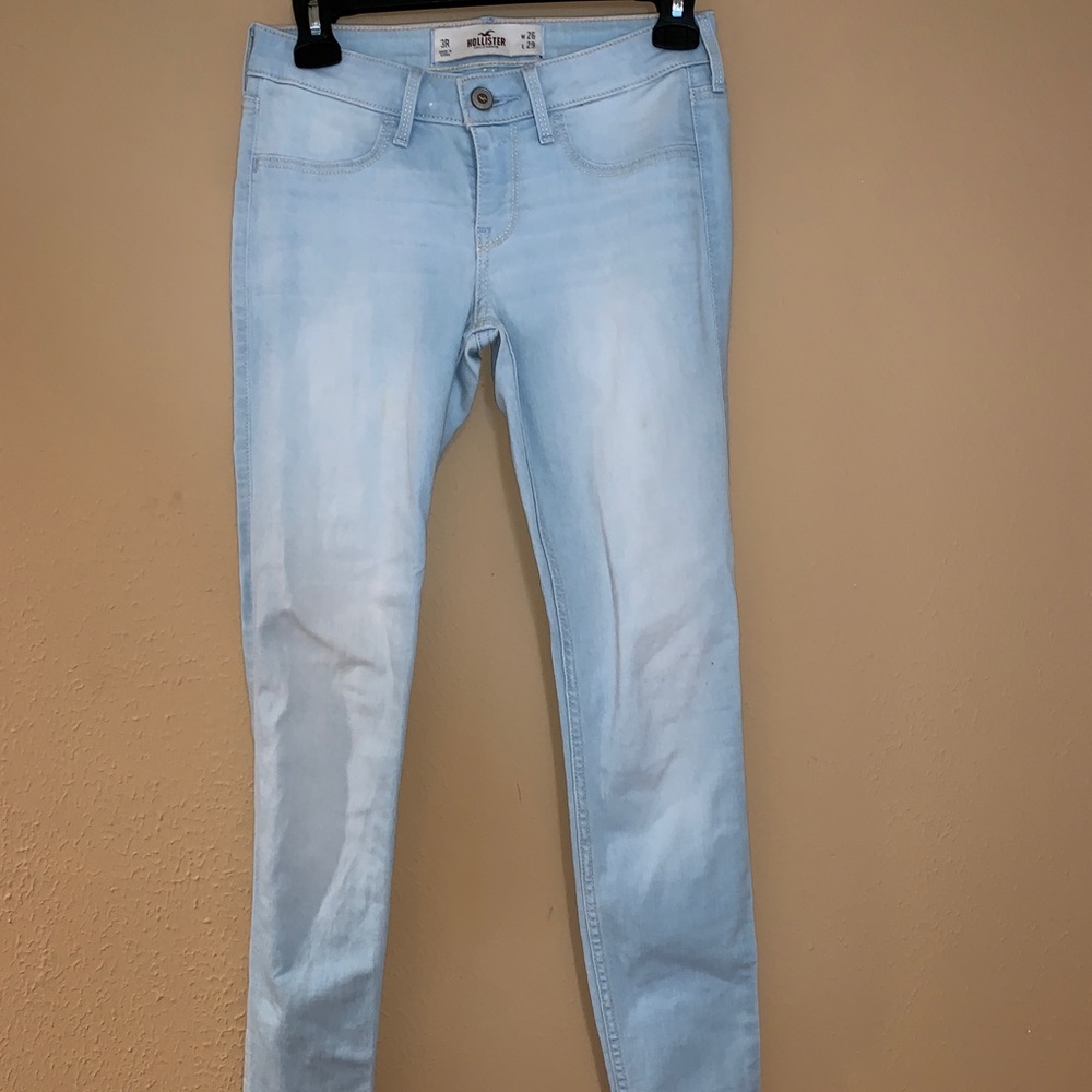 Hollister light denim skinny jeans